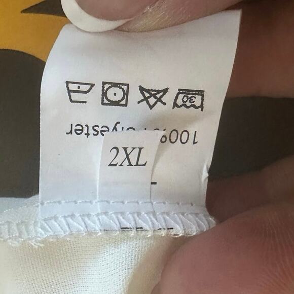 NWOT White Ruffle Blouse Sz. 2XL - Picture 4 of 5